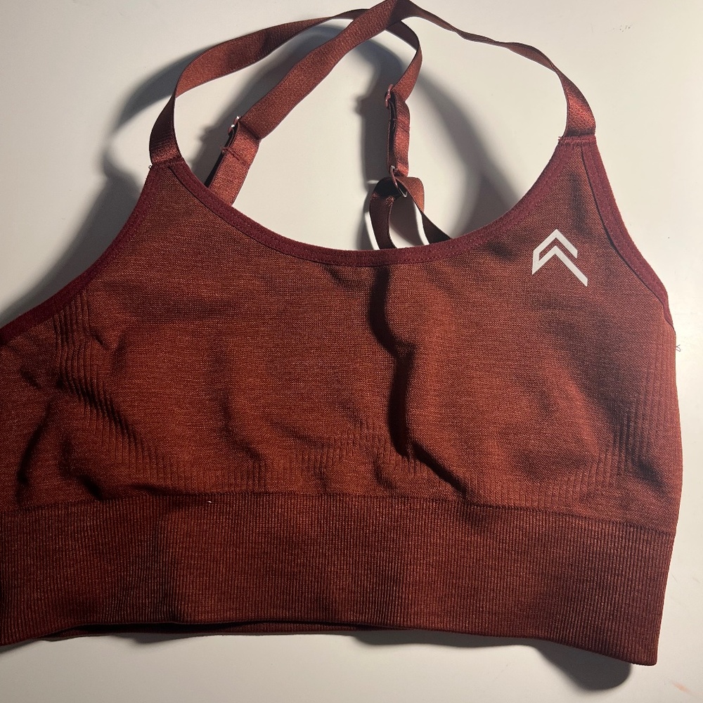 Classic Seamless Sports Bra-Rosewood